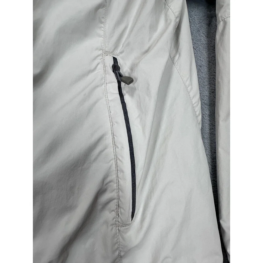 Helly Hansen Mens Medium Full Zip Lightweight Windbreaker Jacket Gray RN 73983